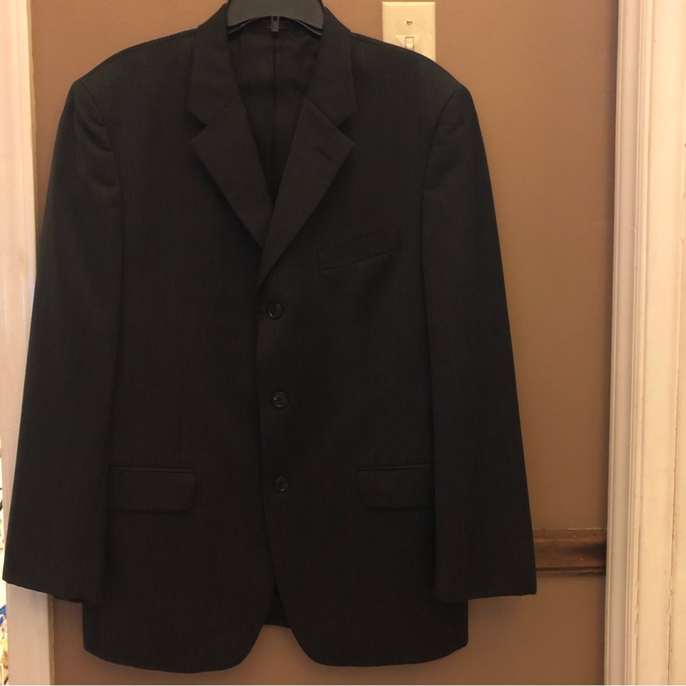 Wool Jones New York Tailored for Hecht’s men’s size 42R gray Jacket Sport Coat